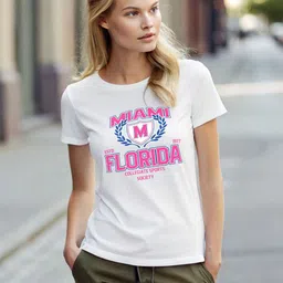 DressBerry Typography Printed Round Neck Slim Fit Cotton T-shirt-image-80
