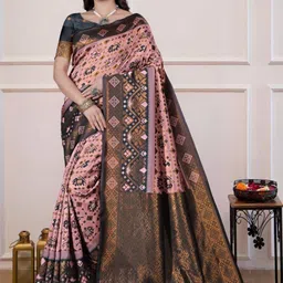 Vmdesigns Ethnic Motifs Art Silk Handloom Banarasi Saree-picture-54