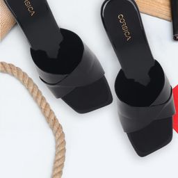 CORSICA Synthetic Patent Black Heels-picture-16