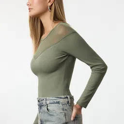 Trendyol High Neck Long Sleeves Bodysuit-picture-3