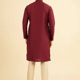 Manyavar Men Woven Design Regular Kurta with Pyjamas image 5