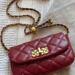 MINI WESST PU Structured Sling Bag with Quilted image 2