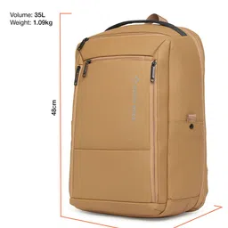 Nasher Miles 35L Polyester Brown Unisex Overnighter Casual Laptop Backpack image 5