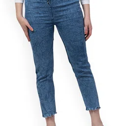 NEUNK Women Comfort Slim Fit Mid-Rise Stretchable Jeans-image-53