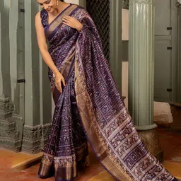 KALINI Women Warli Zari Saree With Blouse Piece-picture-19