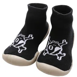 U-grow Anti-Skid Soft Socks Shoes Pirate Design  - Black-picture-13