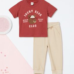 max Boys Printed T-shirt with Trousers-picture-35