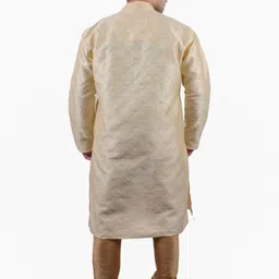 Mahadevesh Men Woven Design Kurta with Churidar image 3