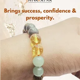 ShivaRatna Unisex Brass Multicolor Beaded Slip-On Bracelet image 3