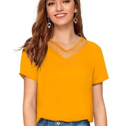 Fashion Care Tipsy1 Women V-Neck Regular Top-image-84