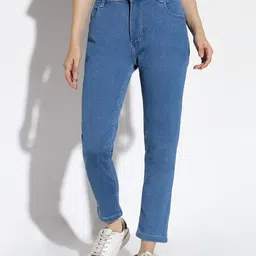 SHOWOFF Women Comfort Straight Fit Acid Wash Stretchable Jeans-image-19