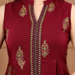 SAAR SUMRAN Women Ethnic Motifs Printed Indie Prints Anarkali Kurta image 5