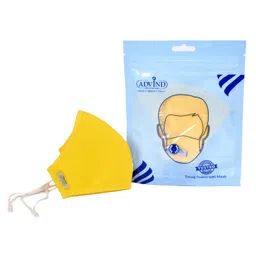 Advind Healthcare Smog Guard N95 Kids Mask Without Valve XS Yellow - Pack of 5 image 2