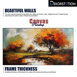 DEKORSTATION Multicoloured 1 Piece Canvas Wall Paintings image 5