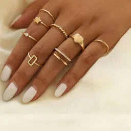 Vembley Women Gold-Plated Alloy Ring image 5