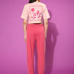 JUNEBERRY Red Strappy Crop Top With Trouser Co-Ords Set-picture-34