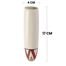 VarEesha White & Red Printed Wall Hanging Planter image 4