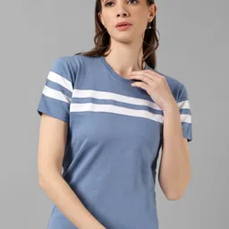 Metronaut Women Striped T-shirt-image-12