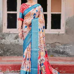 MAHARANI COUTURE Floral Woven Design Kanjeevaram Saree image 5