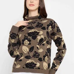 Madame Women Floral Printed Pullover-picture-12