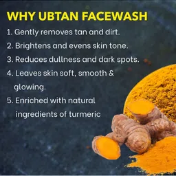 DR.SASAKI COMPLETE SKIN CARE Reduces Dullness And Dark Spots Ubtan Face Wash - 100 ml image 3