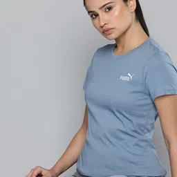 Puma Essentials Small No.1 Brand Logo Embroidered Pure Cotton T-shirt-picture-26