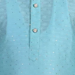 Arshia Fashions Boys Ethnic Motifs Regular Sequinned Kurta with Pyjamas image 2