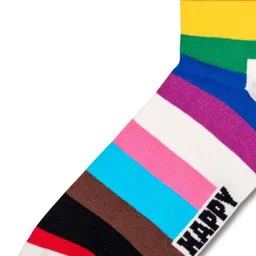 Happy Socks Unisex Striped Above Ankle Length Socks image 4