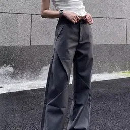 KPOP Women Easy Wash Trousers image 3