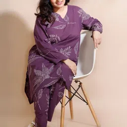 BREATHABLES Women Printed Night suit image 1