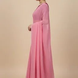 Shilpkala Solid Zari Saree with blouse piece image 3