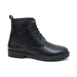 ALCAZO Men Round-Toe Casual Biker Boots image 2