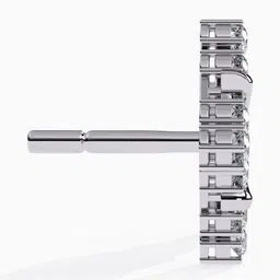 VALANOVA BIS Hallmark 18K White Gold Diamond Studded Earrings 2.28 gm image 3