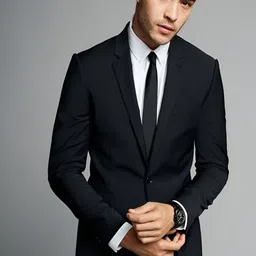 ZHPM Notched Lapel Cotton Single Breasted Blazer-picture-20