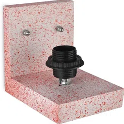 1ST TIME Orange & Orange Textured Wood Contemporary Abstract Shaped Shaped Wall Lamp image 2