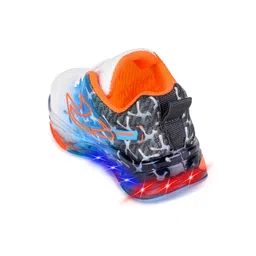 DRACKFOOT Boys Orange Printed Mesh Loafers image 2