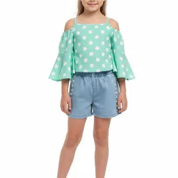 SILK SPARROW Girls Printed Top with Shorts-picture-44