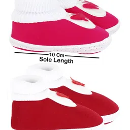 NESKA MODA Unisex Kids Cotton Booties image 2