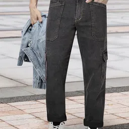 RIG BONE Men Loose Relaxed Fit Mid-Rise Light Fade Stretchable Jeans-picture-29