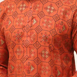 SOJANYA Men Ethnic Motifs Printed Kurta image 2