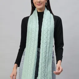 HANDICRAFT PALACE Women Self Design Woolen Scarf-picture-46