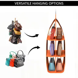 Kuber Industries Orange Set of 1 Regular Magazine Organiser Organisers image 5