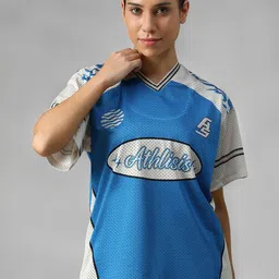 ATHLISIS Women Colourblocked V-Neck e-Dry Pockets T-shirt-picture-36