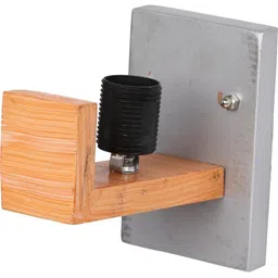 1ST TIME Red & Red Textured Wood Rectangle Shaped Wall Lamp image 4