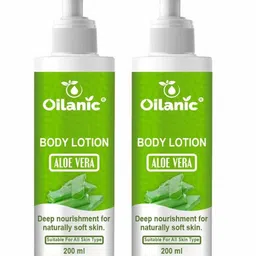 Oilanic Set Of 2 Aloe Vera Body Lotion For Deep Nourishment - 200 ml Each-image-49