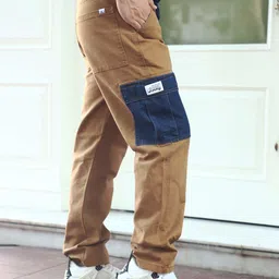 JIMMY & JORDAN Men Baggy Mid-Rise Cargo Jeans image 2