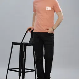 FALTU.CO Men Typography Printed Round Neck Pure Cotton Oversized T-shirt image 5