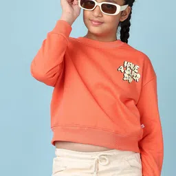 V-Mart Girls Printed Cotton Round Neck Sweatshirt-picture-36