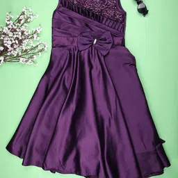 V-Mart Girls Round Neck Fit & Flare Dress-image-11