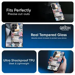 QRIOH Quirky Printed Samsung Galaxy S23 Ultra 5G Back Case Mobile Accessories image 2